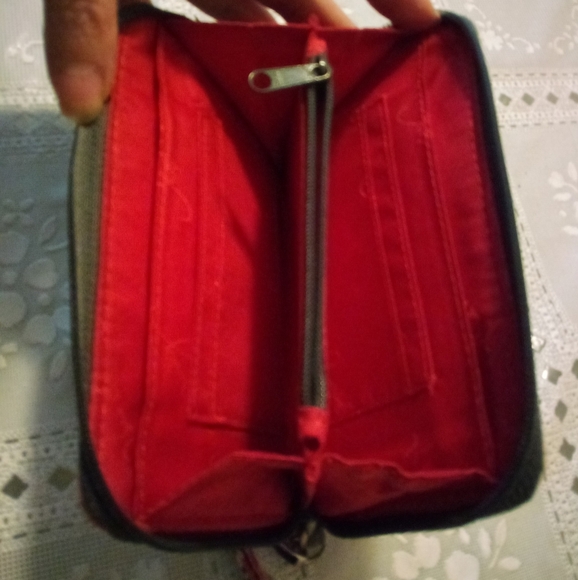 Vera Bradley Cherry Blossoms Zip Around Wristlet - Picture 6 of 6